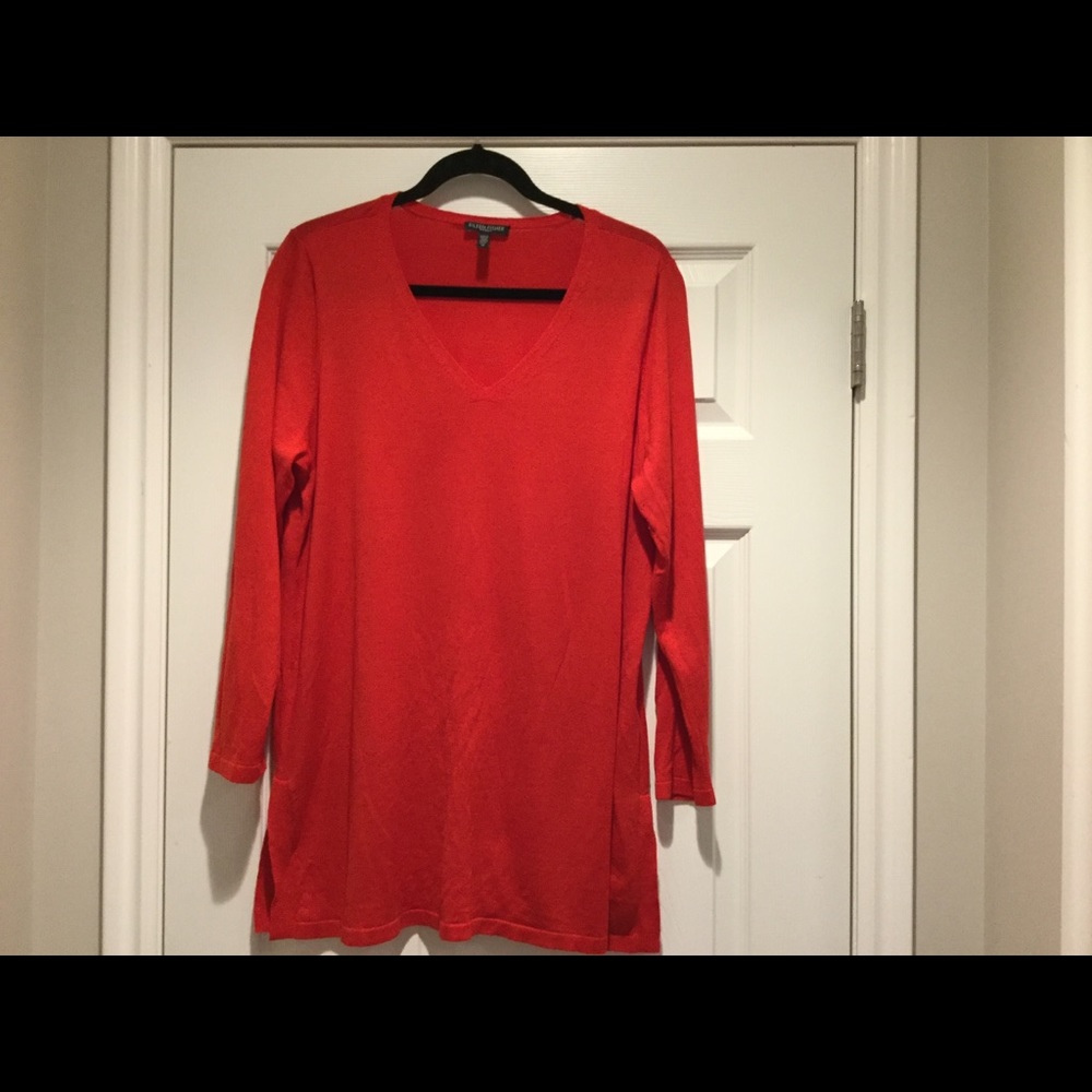 V neck pullover sweater Eileen Fisher